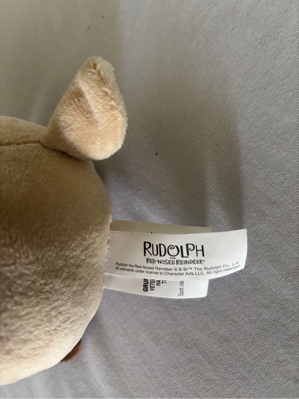 Clarice Rudolph the Red Nosed Reindeer Plush Scarf Bow - Picture 3 of 3